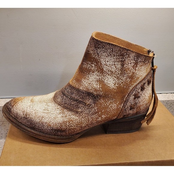 Circle G Western Boots Womens Size 9 Distressed Leather Zipper Ankle Boots - Picture 7 of 13